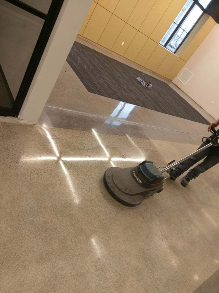 Polished Concrete Garage Floor